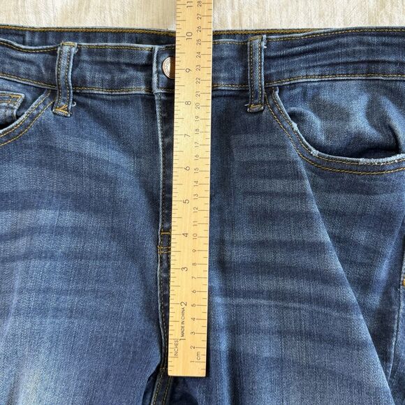 Judy Blue 15/32 (34x26) Relaxed Fit Blue Denim Stretch Jeans Mid Rise JB82102DK - Picture 11 of 15